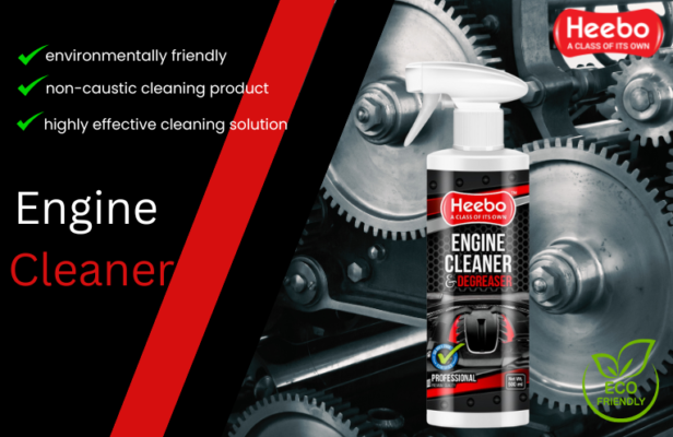 Heebo Engine Cleaner & Degreaser, a specially crafted solution designed to elevate your automotive maintenance experience.
