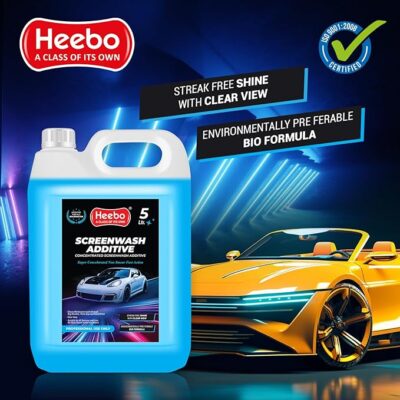 Auto Rinse Additive Heebo Car Screen Wash Additive | Super Concentrated | Non Smear | Clear ...